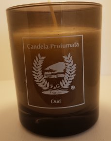 Art. 8501 Candela profumata vetro fumè 170 gr.