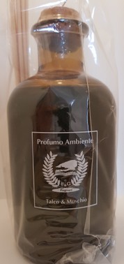 Art2532.  Profumatore per ambiente vetro giallo.  500 ml